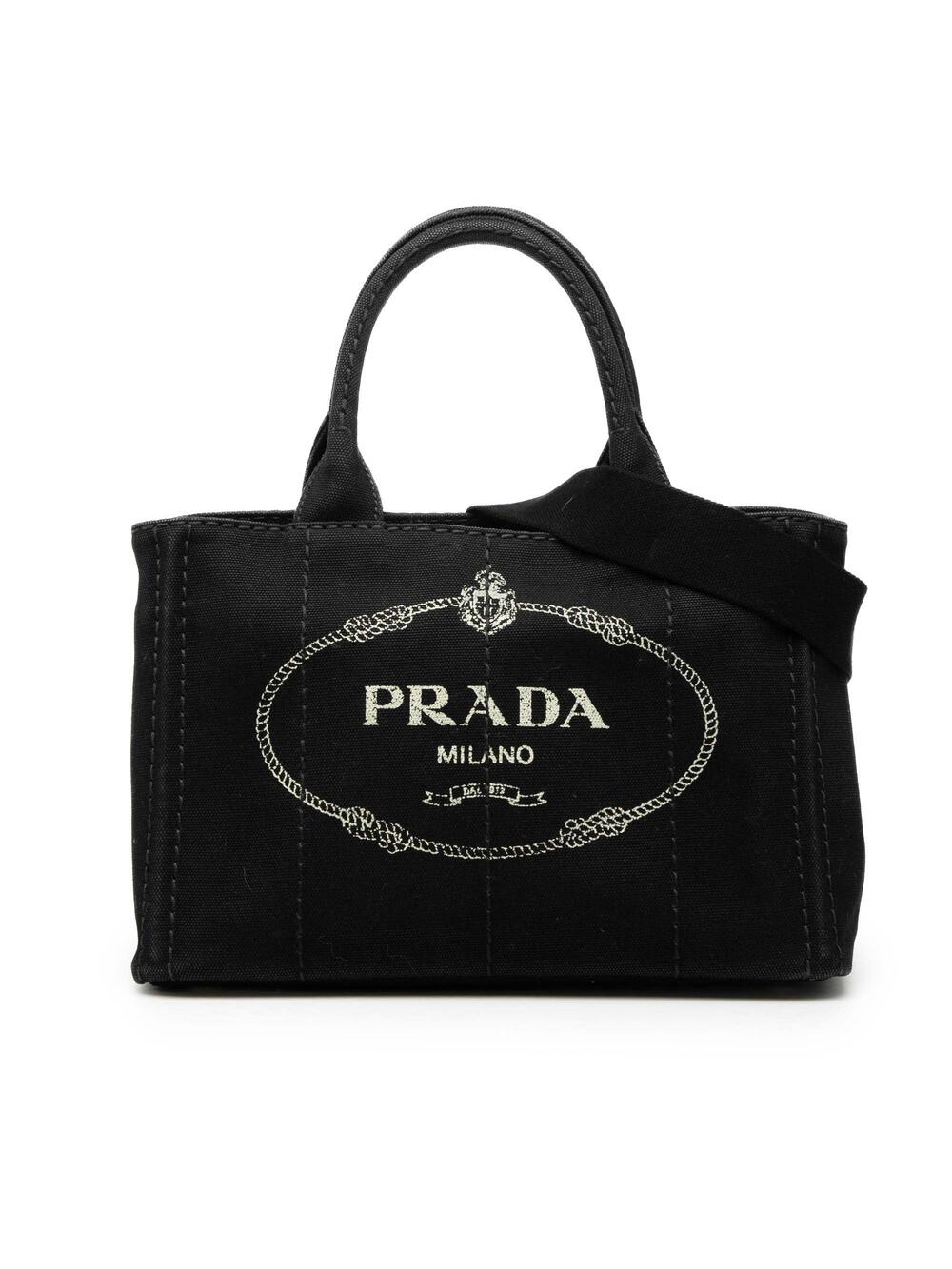Prada Canapa Convertible Tote Canvas #298227P85B